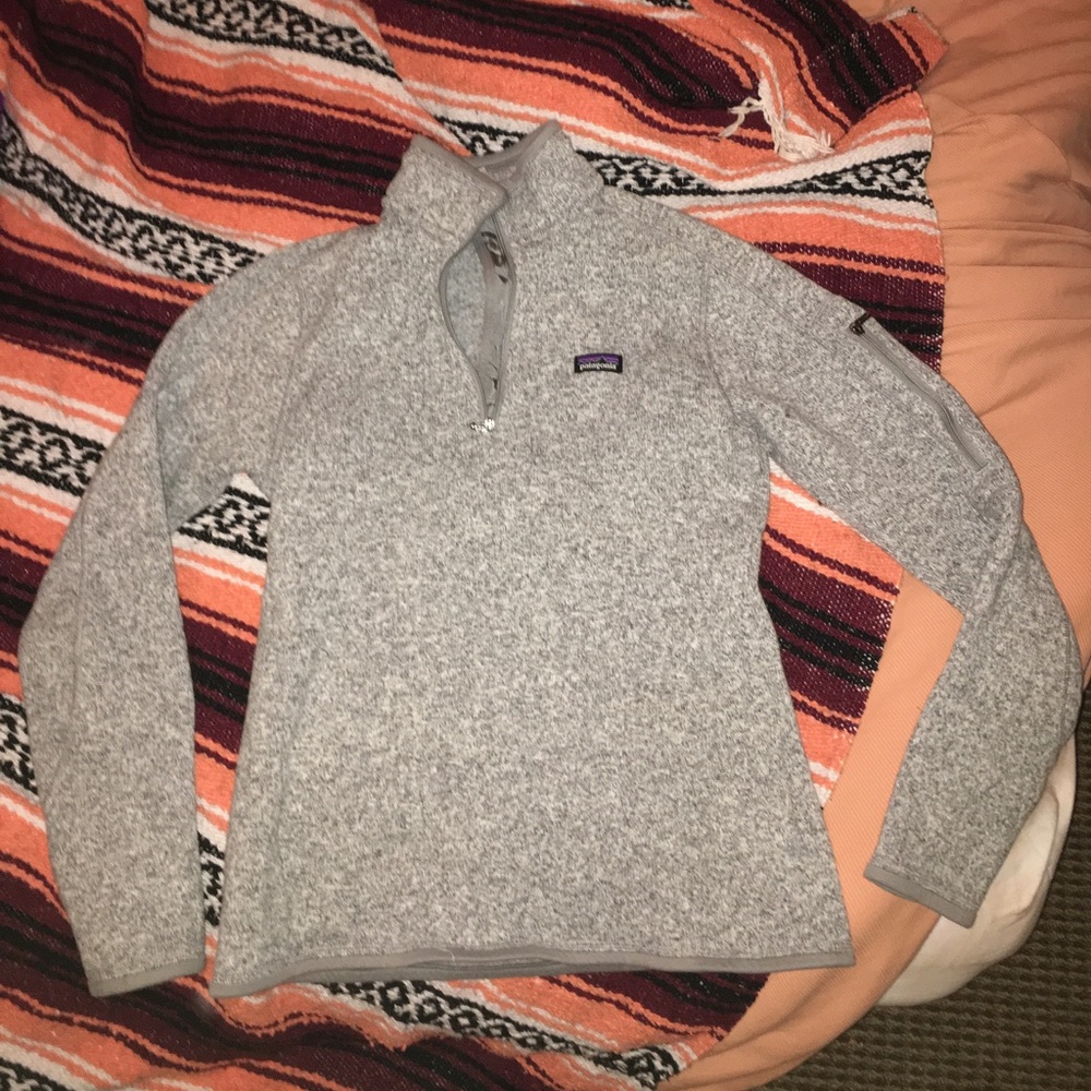 Patagonia better sweater half zip- heather grey